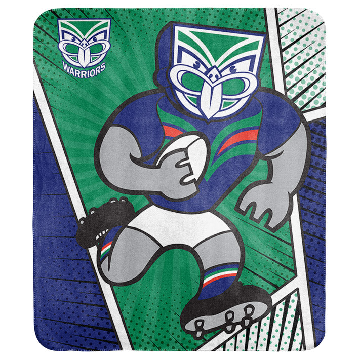 Warriors Coral Fleece Rug