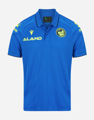 2024 Parramatta Eels Travel Polo - Kids (Light Blue)