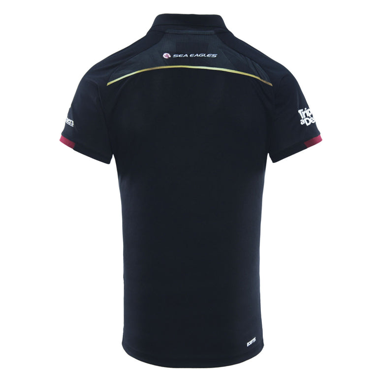 2025 Manly Warringah Sea Eagles Media Polo (Black)