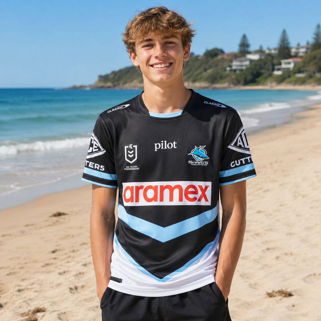 2026 Cronulla Sutherland Sharks Away Jersey - Kids