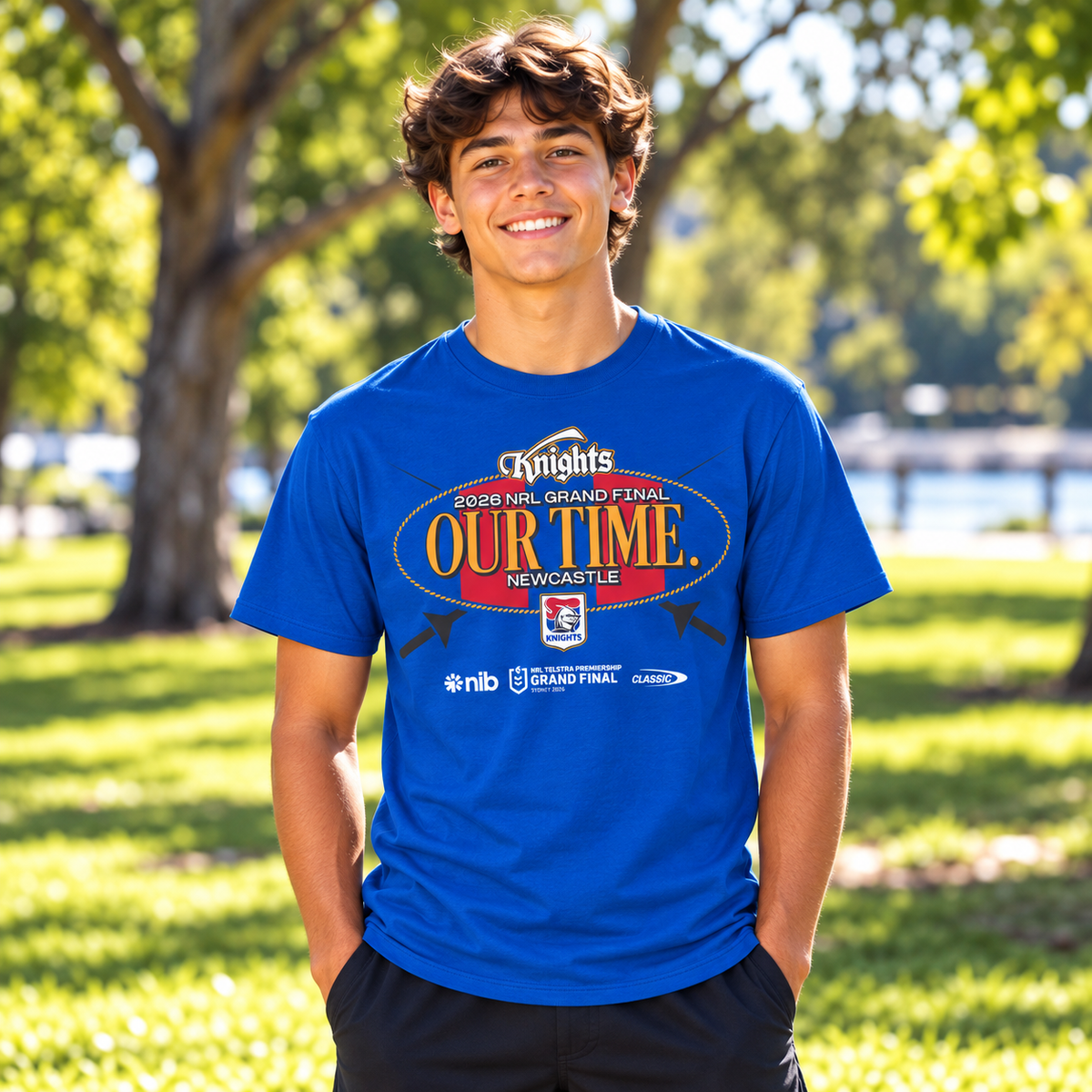 2026 Newcastle Knights Grand Final Tee - Kids (Classic) (PRESALE - INSTORE TUES 29 SEPT)