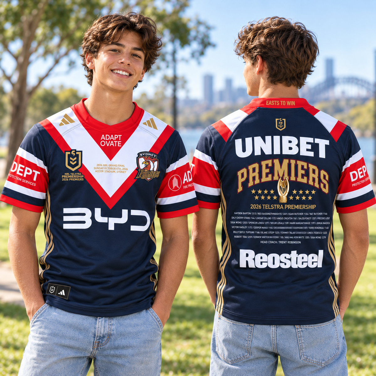 2026 Sydney Roosters Premiers Jersey - Kids (PREORDER - EXPECTED INSTORE EARLY DEC)