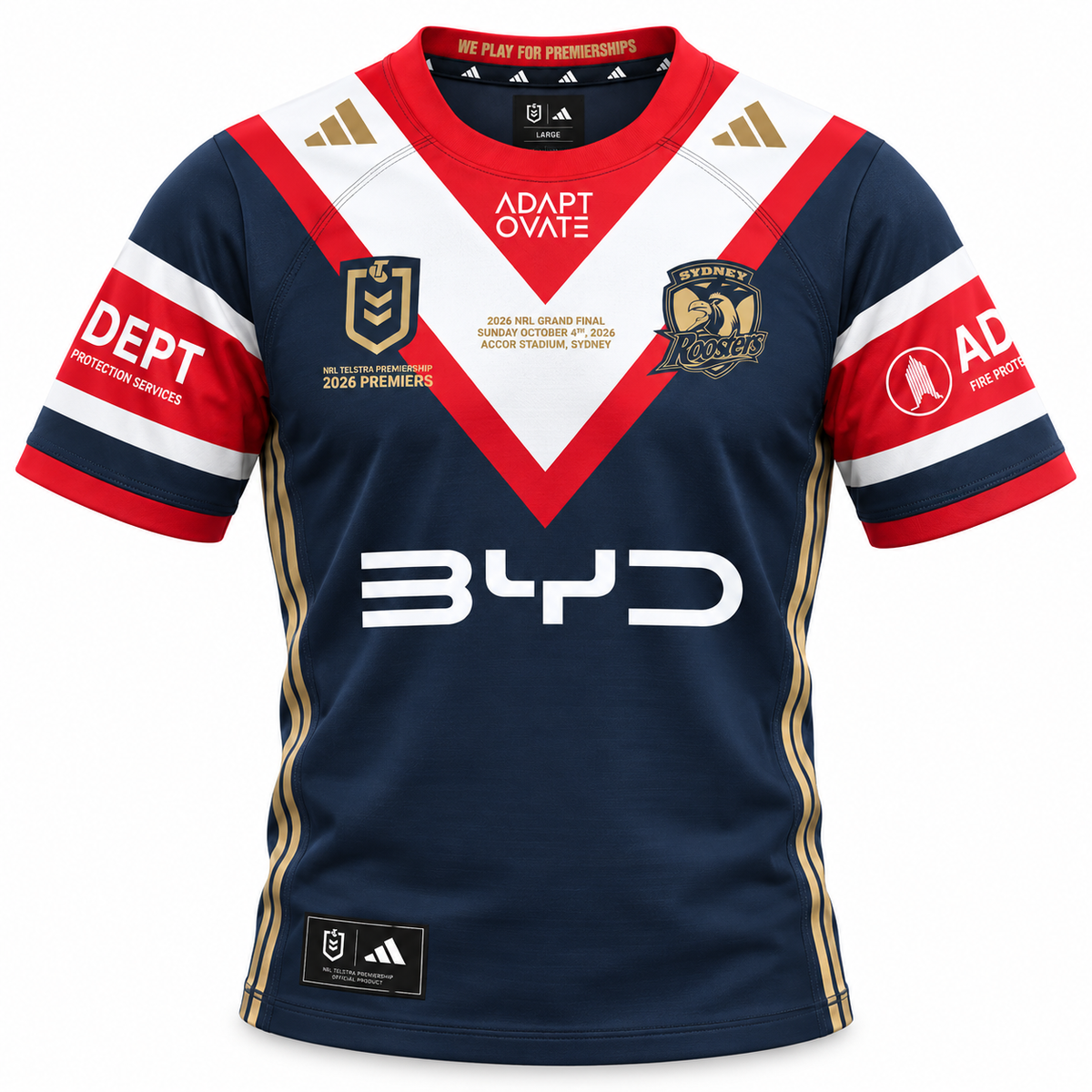 2026 Sydney Roosters Premiers Jersey - Mens (PREORDER - EXPECTED INSTORE EARLY DEC)