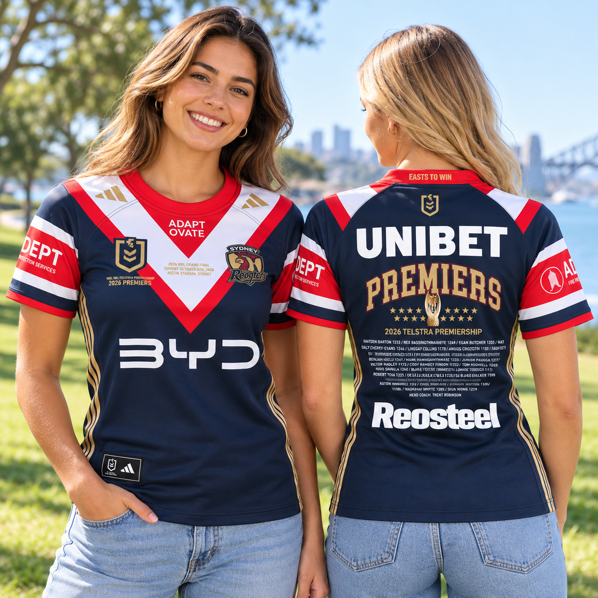 2026 Sydney Roosters Premiers Jersey - Womens (PREORDER - EXPECTED INSTORE EARLY DEC)
