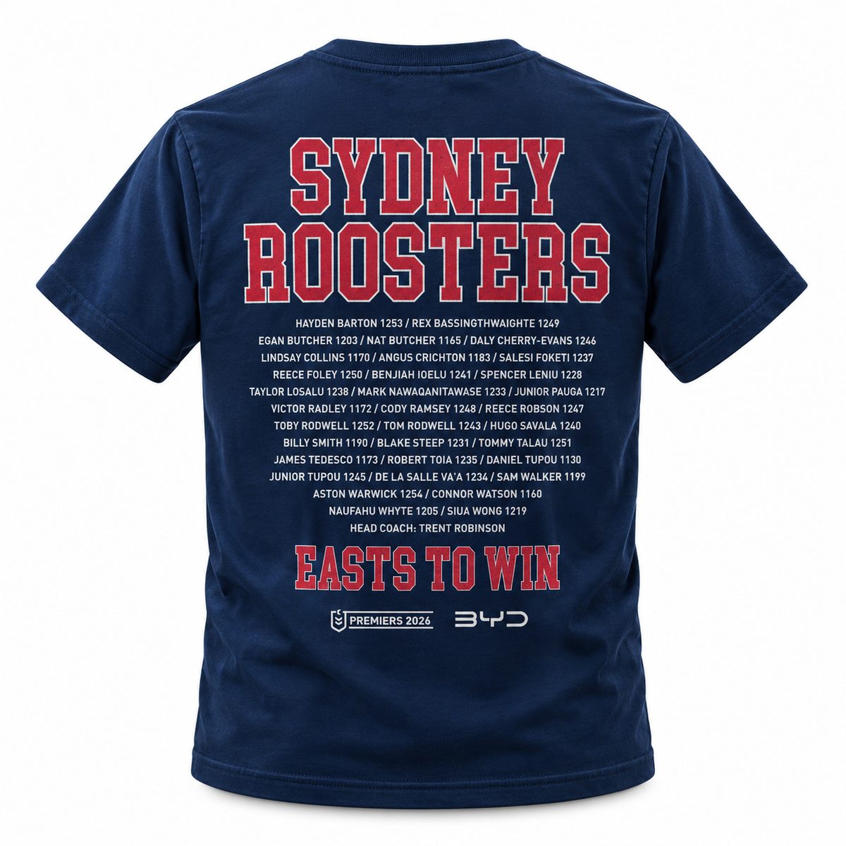 2026 Sydney Roosters Premiers Tee - Kids (Adidas) (PREORDER - EXPECTED INSTORE EARLY DEC)