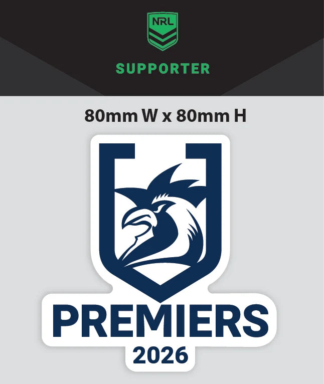 2026 Sydney Roosters Premiers Mini Decal