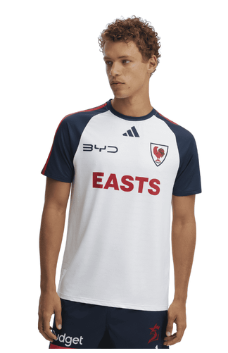 2026 Sydney Roosters Run Out Tee (White)