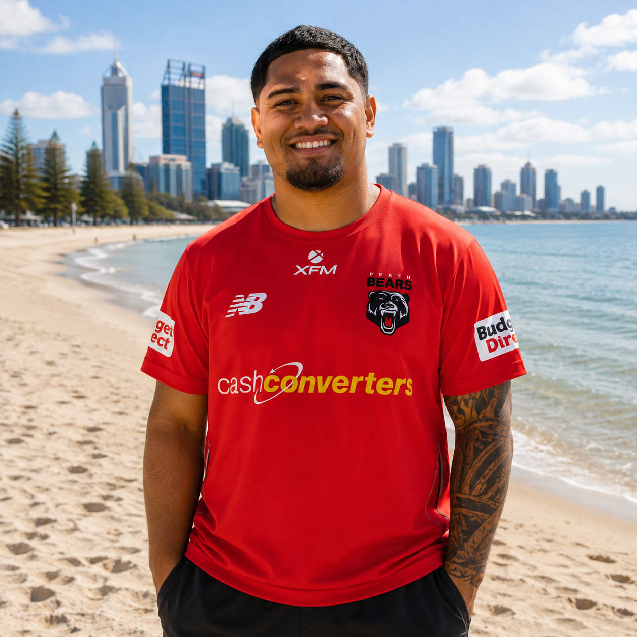 2026 Perth Bears Training Tee (Red)