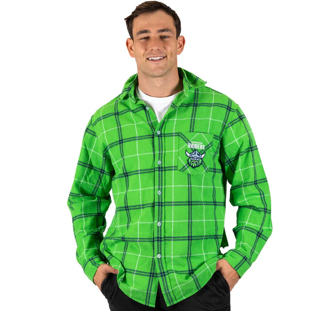 Canberra Raiders Mustang Flannel Shirt