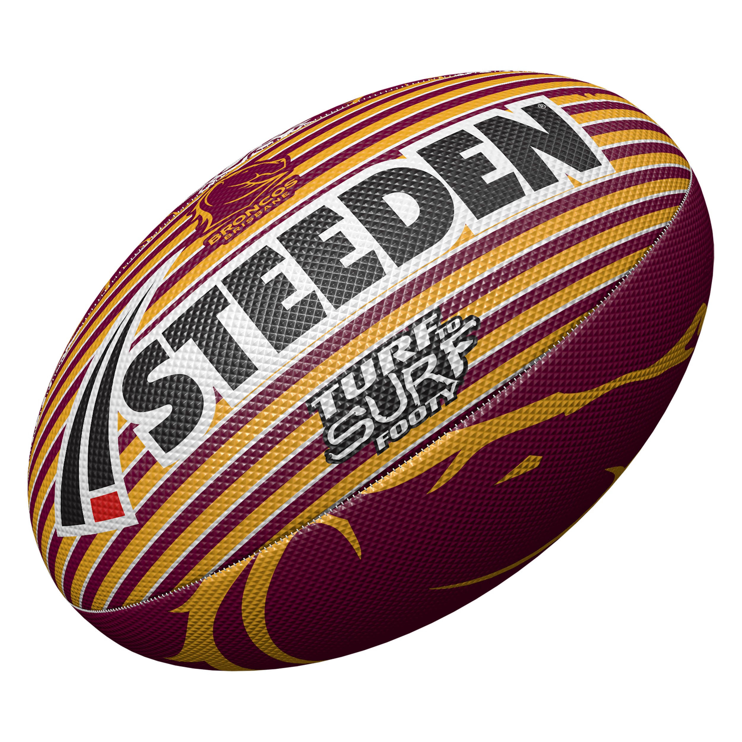 Brisbane Broncos Turf to Surf Ball (Size 3)