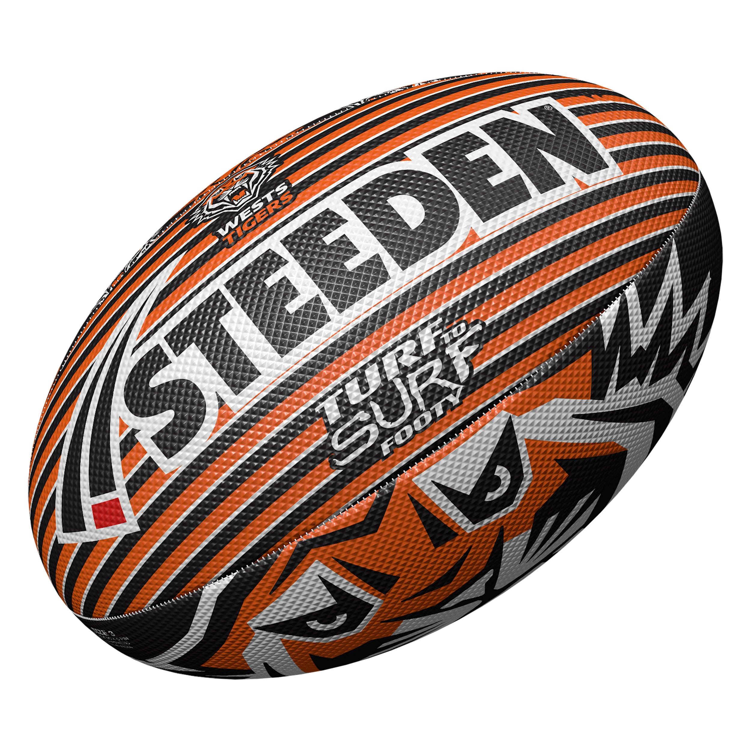Wests Tigers Turf to Surf Ball (Size 3)