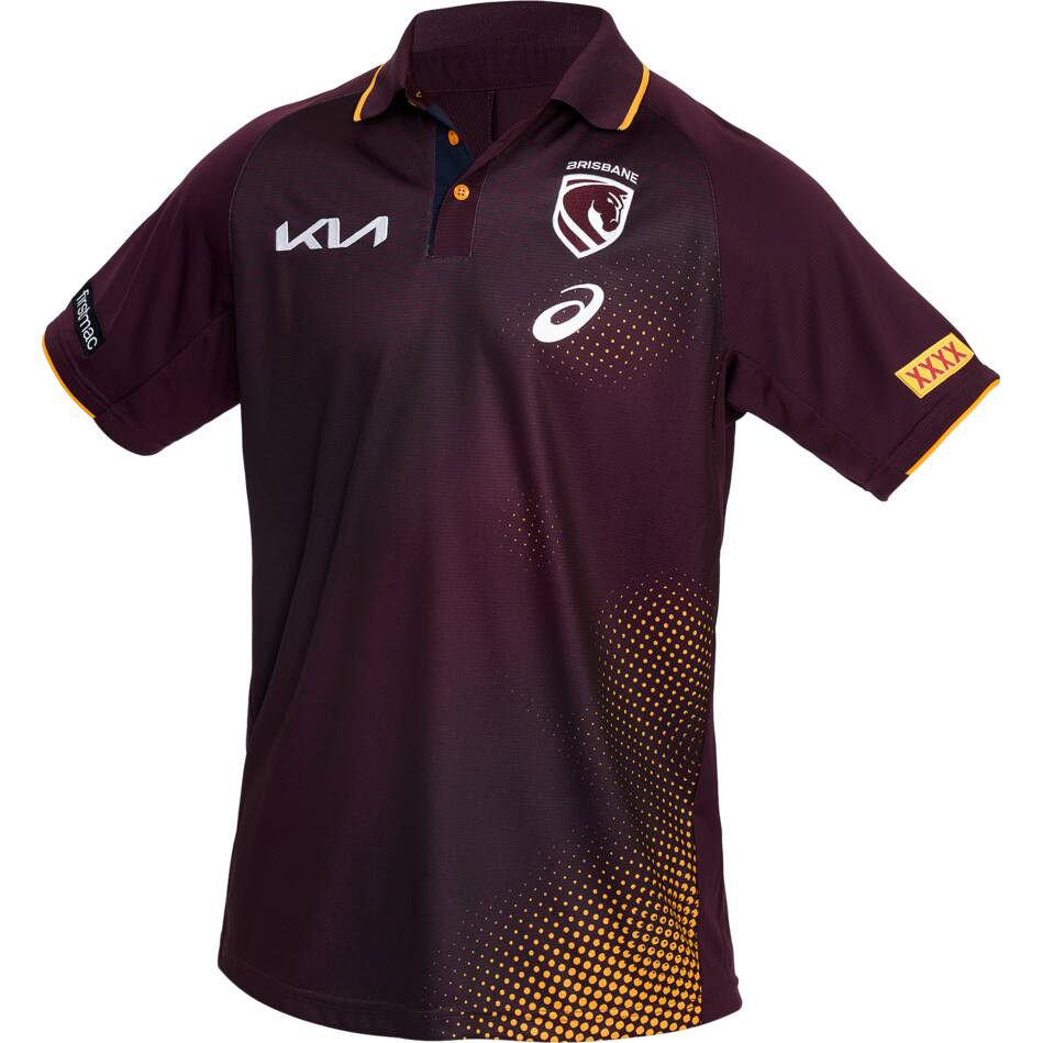 2026 Brisbane Broncos Training Polo (Maroon)