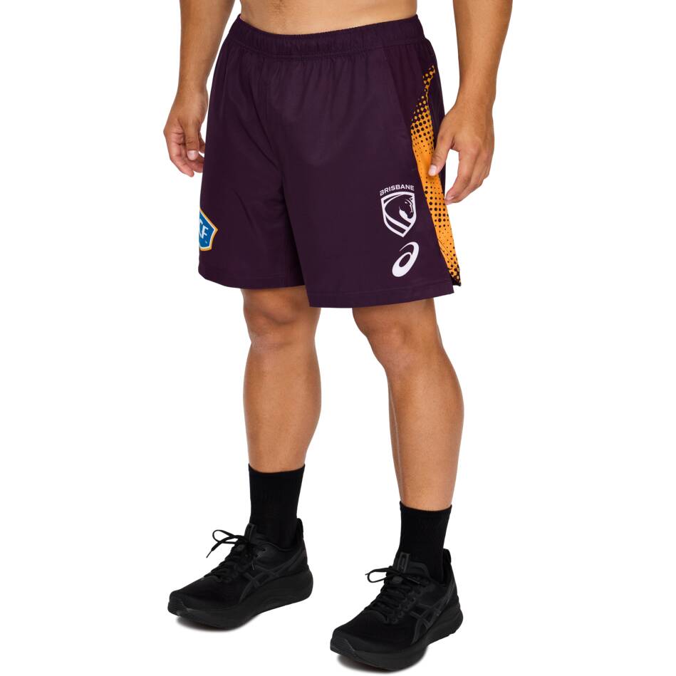 2026 Brisbane Broncos Training Shorts - Maroon