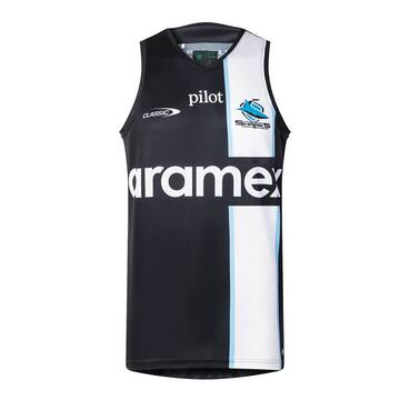 2026 Cronulla Sutherland Sharks Training Singlet - Men's (Black)