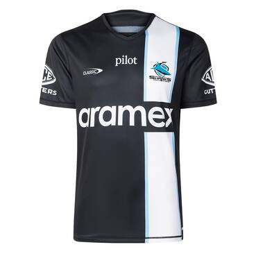2026 Cronulla Sharks Pro Training Tee (Black)