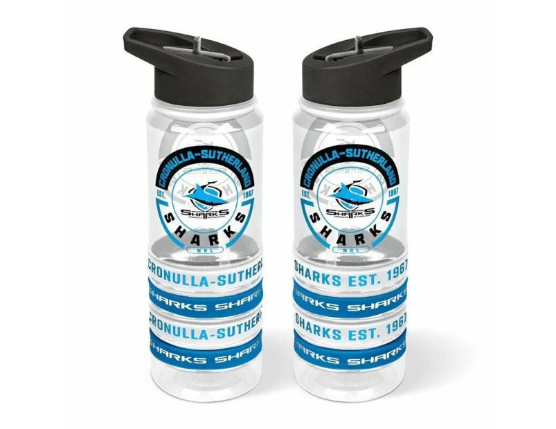 Sharks Drink Bottle w/ Wrist Bands (New Logo)