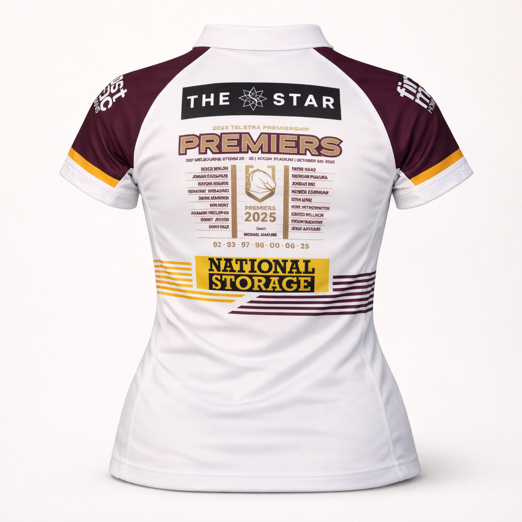 2025 Brisbane Broncos Premiers Jersey - Ladies