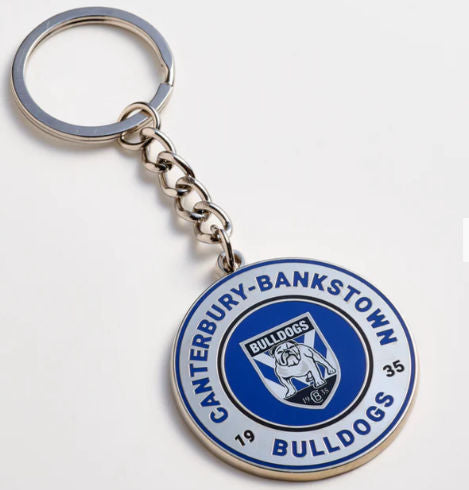 Bulldogs Round Keyring
