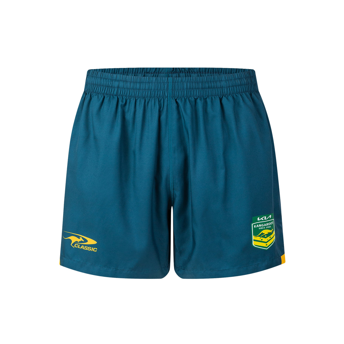 2026 RLWC Australian Kangaroos Performance Gym Shorts (Teal)