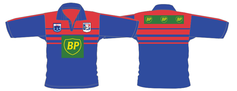 Maillot Newcastle Knights NWS - Rugby League Saison 1992/1993 - Taille L - Occasion
