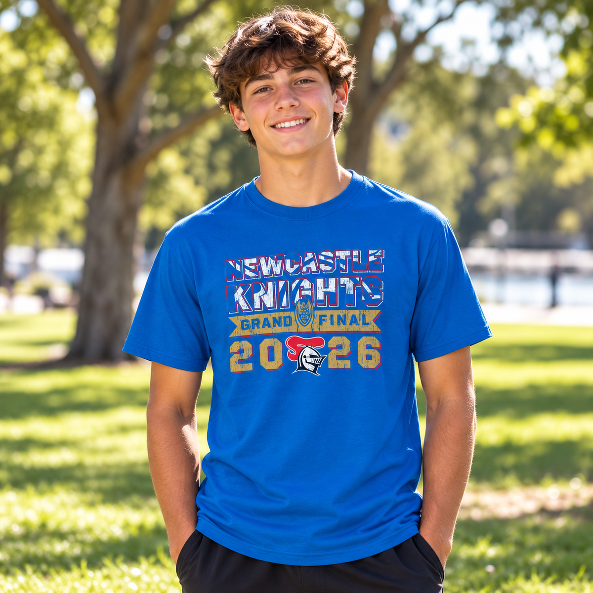 2026 Newcastle Knights Grand Final Tee - Kids (PRESALE - INSTORE TUES 29 SEPT)