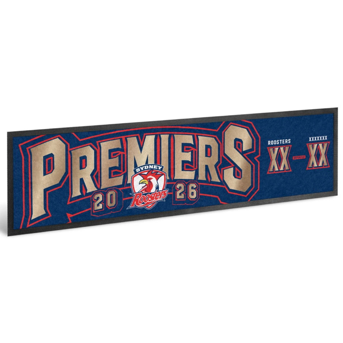2026 Sydney Roosters Premiers Bar Runner