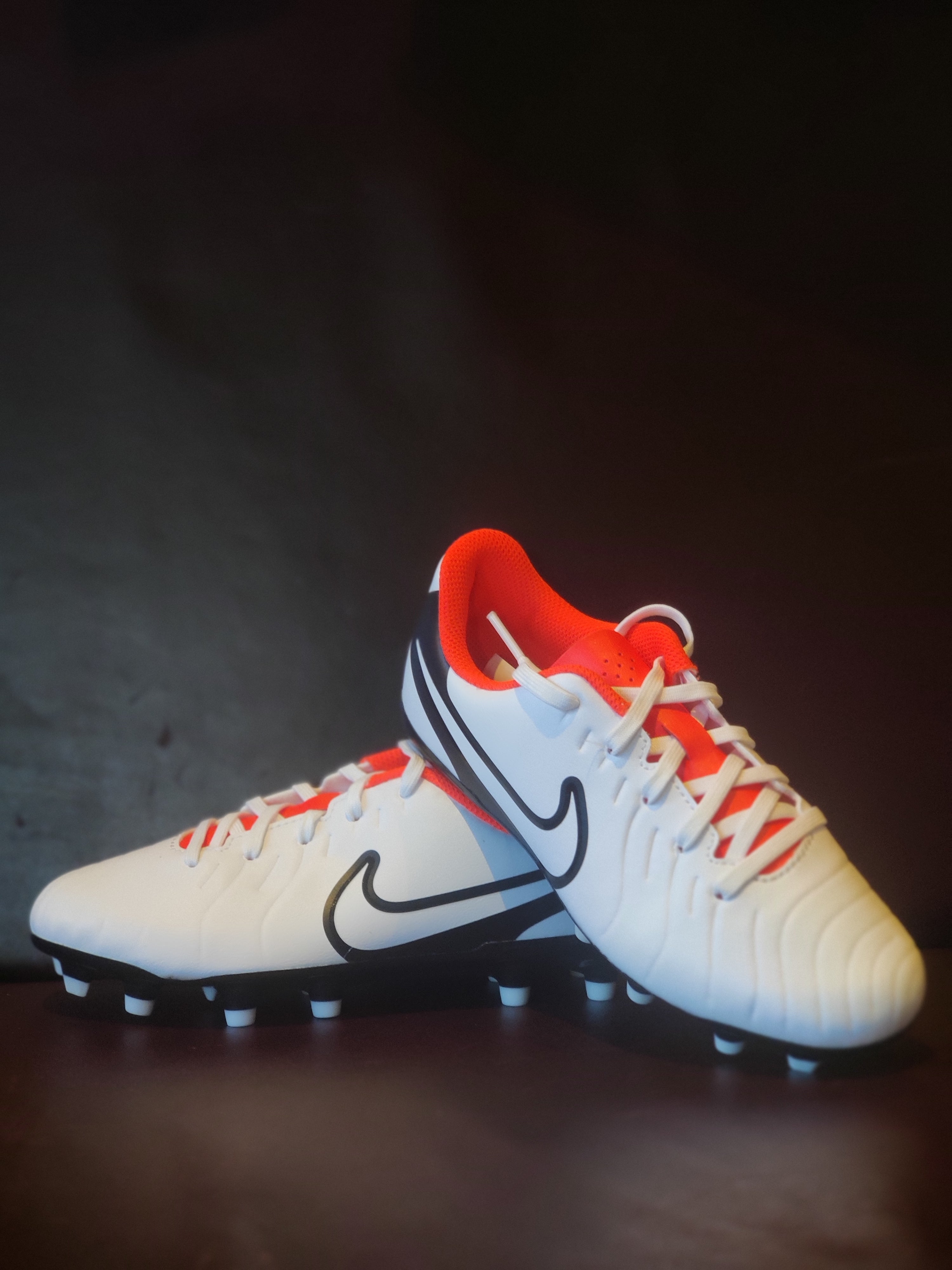 Nike JR Legend 0 Club FG/MG (White/Black-Bright Crimson) DV4352-100