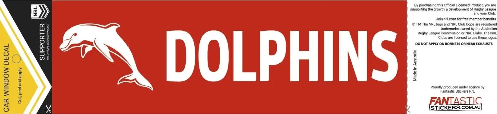 Dolphins Car Window Sticker