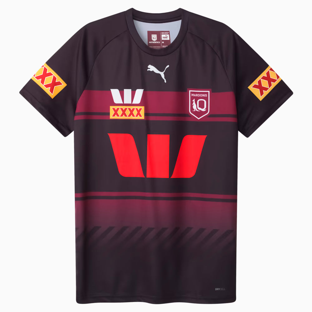 2025 QLD Maroons State of Origin Training Tee - Black