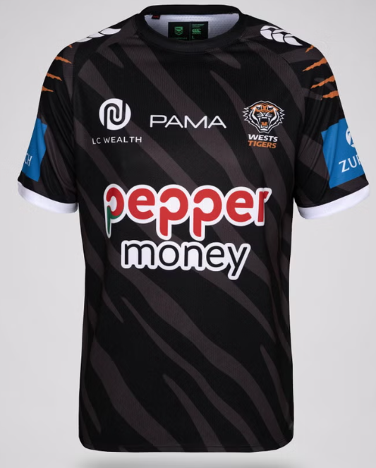 2026 Wests Tigers Warm Up Tee - Kids