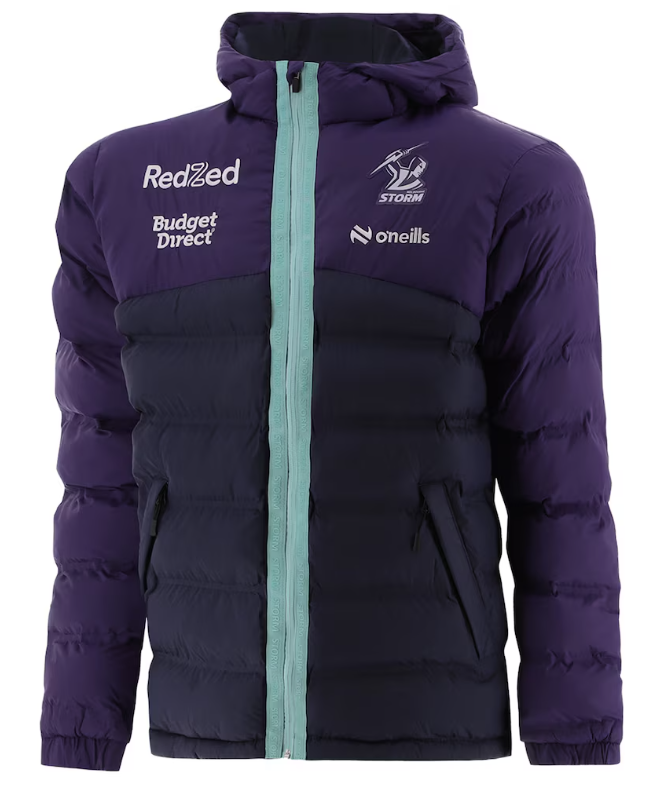 2026 Melbourne Storm Hooded Padded Jacket