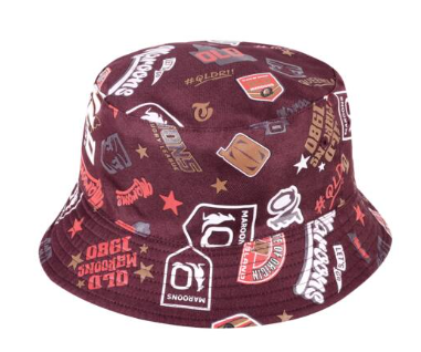 2026 QLD Maroons Reversible Bucket Hat