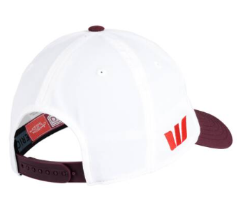 2026 QLD Maroons Player's Media Stadium Cap (White/Maroon)