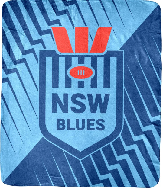 NSW Blues Coral Fleece Rug