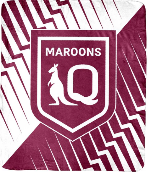 QLD Maroons Coral Fleece Rug