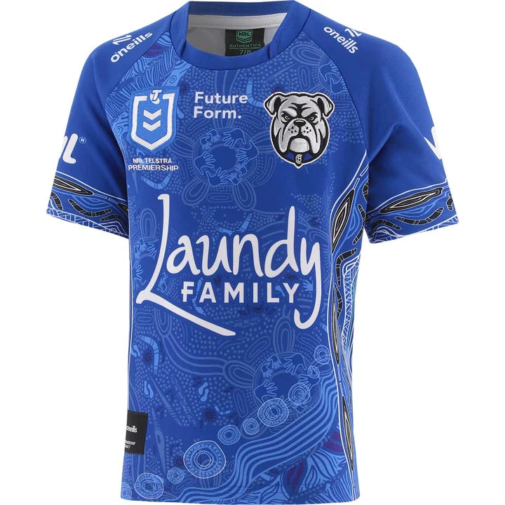 PREORDER: 2026 Canterbury Bankstown Bulldogs Indigenous Jersey - Kids (Due in-store between 31/7/26 - 5/8/26)