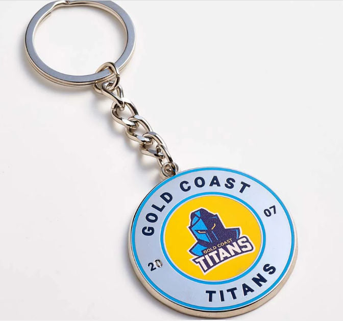 Titans Round Keyring