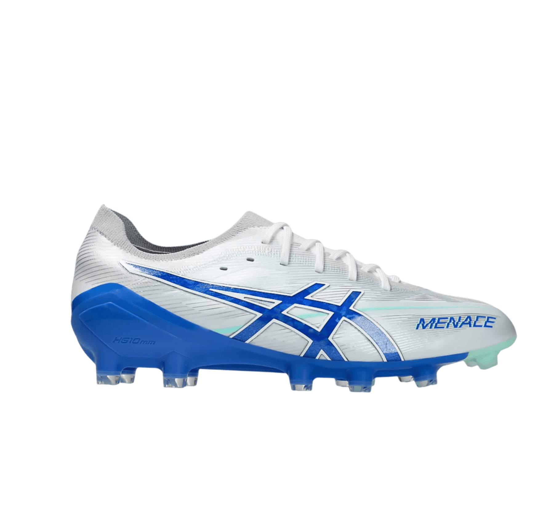 ASICS Menace Football Boot White Illusion Blue1