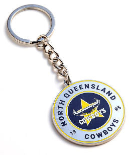 Cowboys Round Keyring
