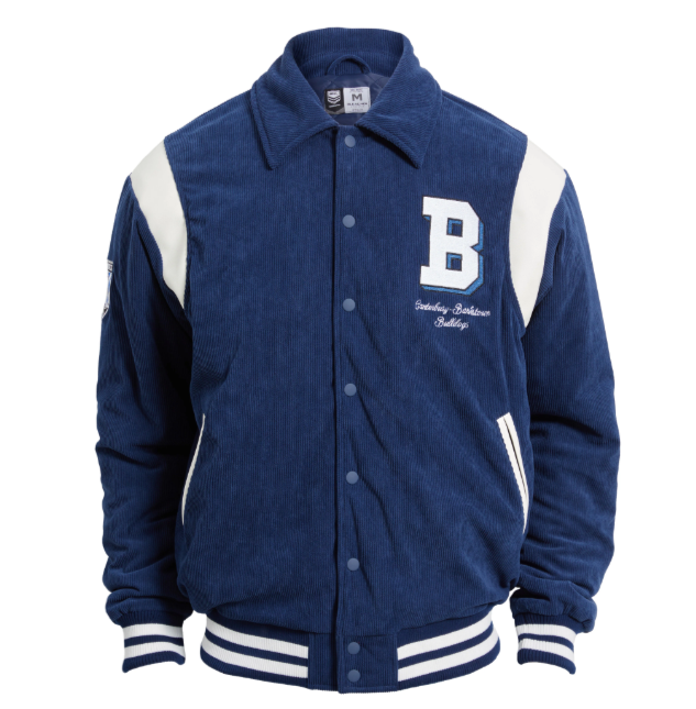 2025 Canterbury Bankstown Bulldogs '1908' Cord Varsity Jacket