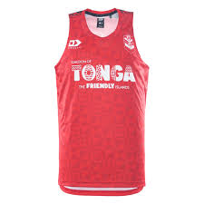 2026 RLWC Tonga Training Singlet (Red)