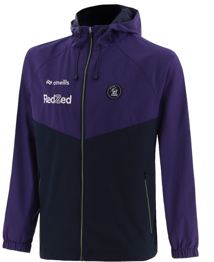 2025 Melbourne Storm Hooded Woven Lightweight Jacket