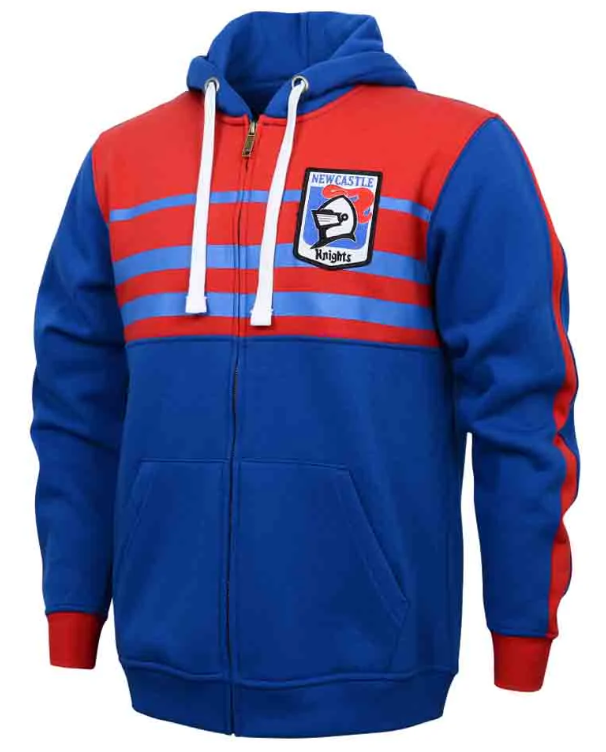 Newcastle Knights Retro Zip Hoodie