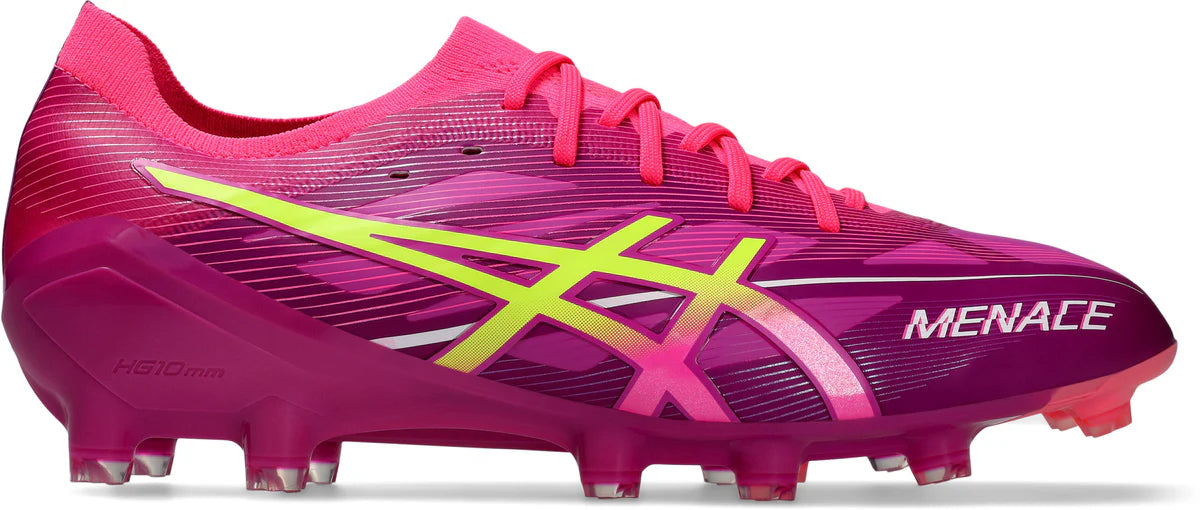 ASICS Menace 5 Football Boot Hot Pink Safety Yellow ASICS Menace 5 Football Boot Hot Pink Safety Yellow