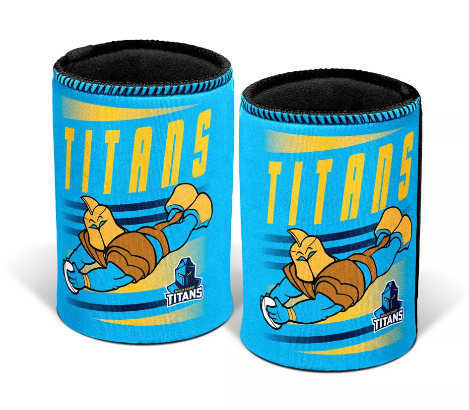 Gold Coast Titans Can/Stubby Holder (RETRO)