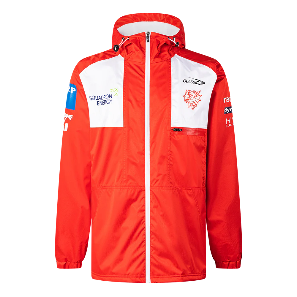 2026 St George Illawarra Dragons Wet Weather Jacket - Mens