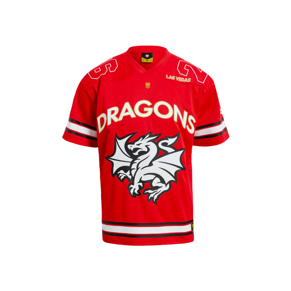 2026 St. George Illawarra Dragons Las Vegas Gridiron Mesh Jersey