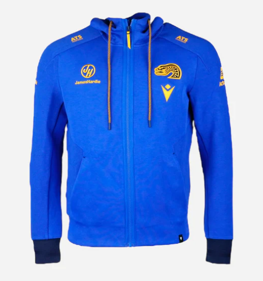 2025 Parramatta Eels Travel Zip Hoodie (Electric Blue) - Kids