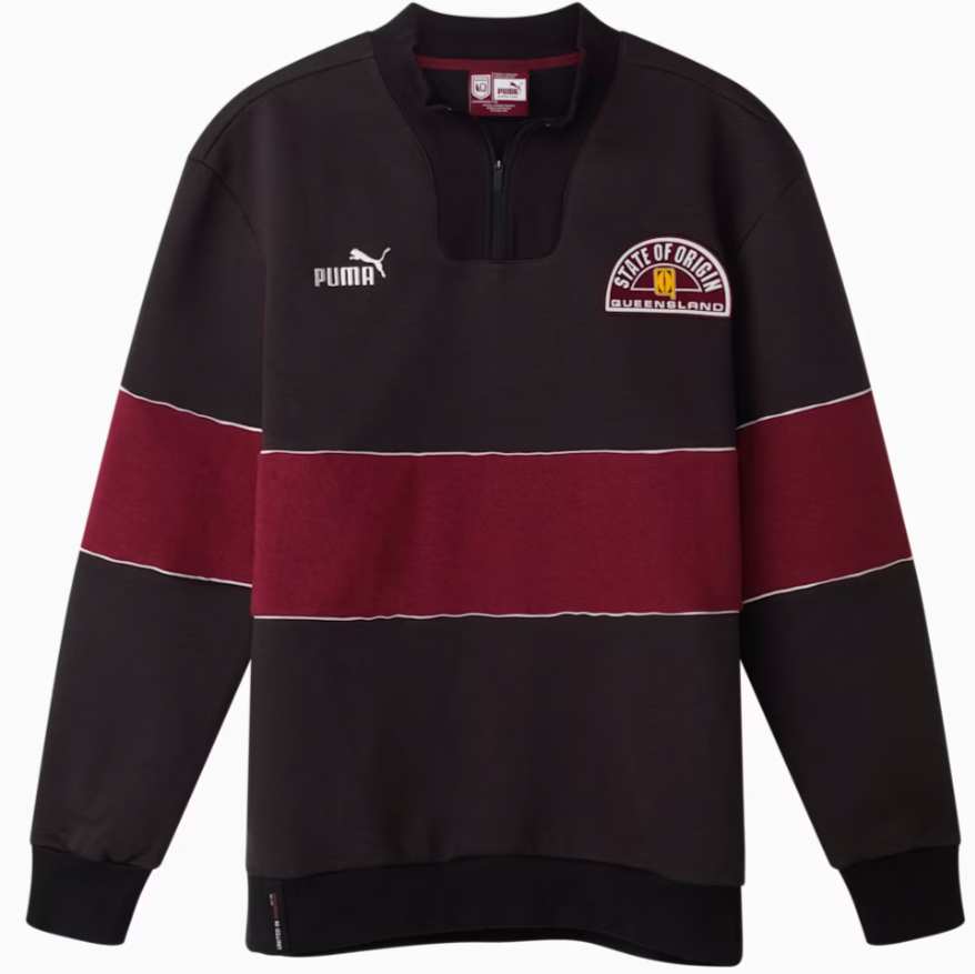 Official 2025 QLD Maroons 90s Sweatshirt.