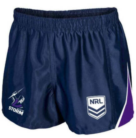 NRL Melbourne Storm Supporter Shorts